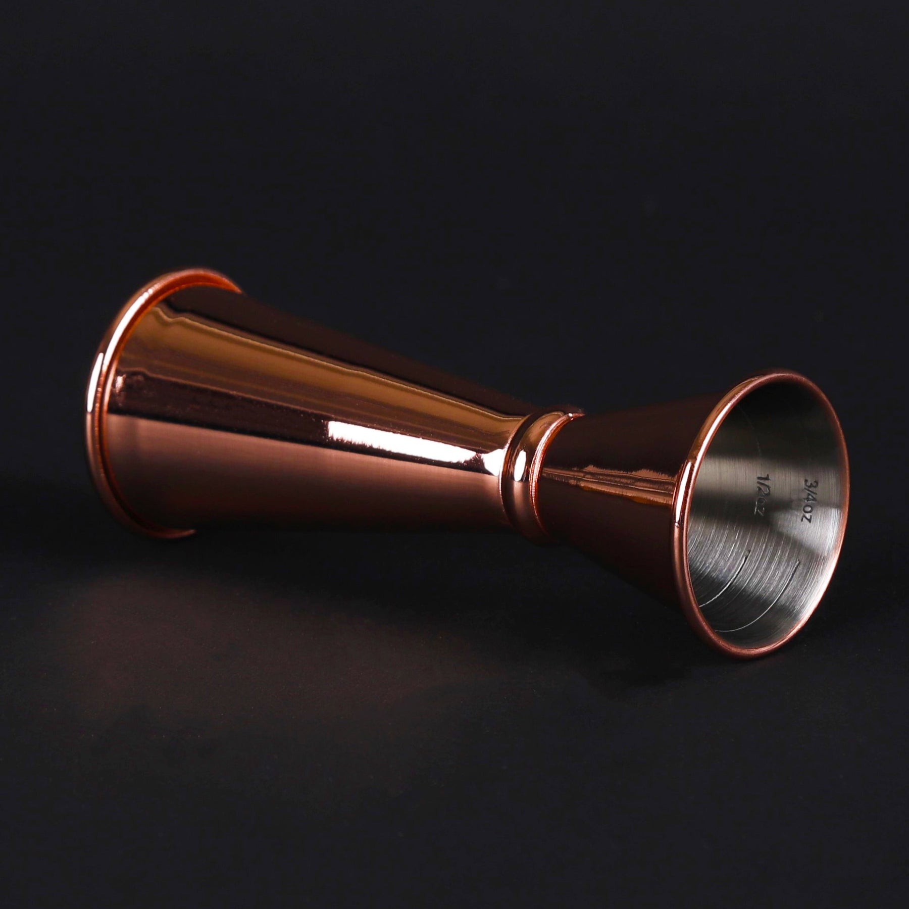 Japanese Style Stainless Steel Jigger 1oz/2oz - Rose Gold